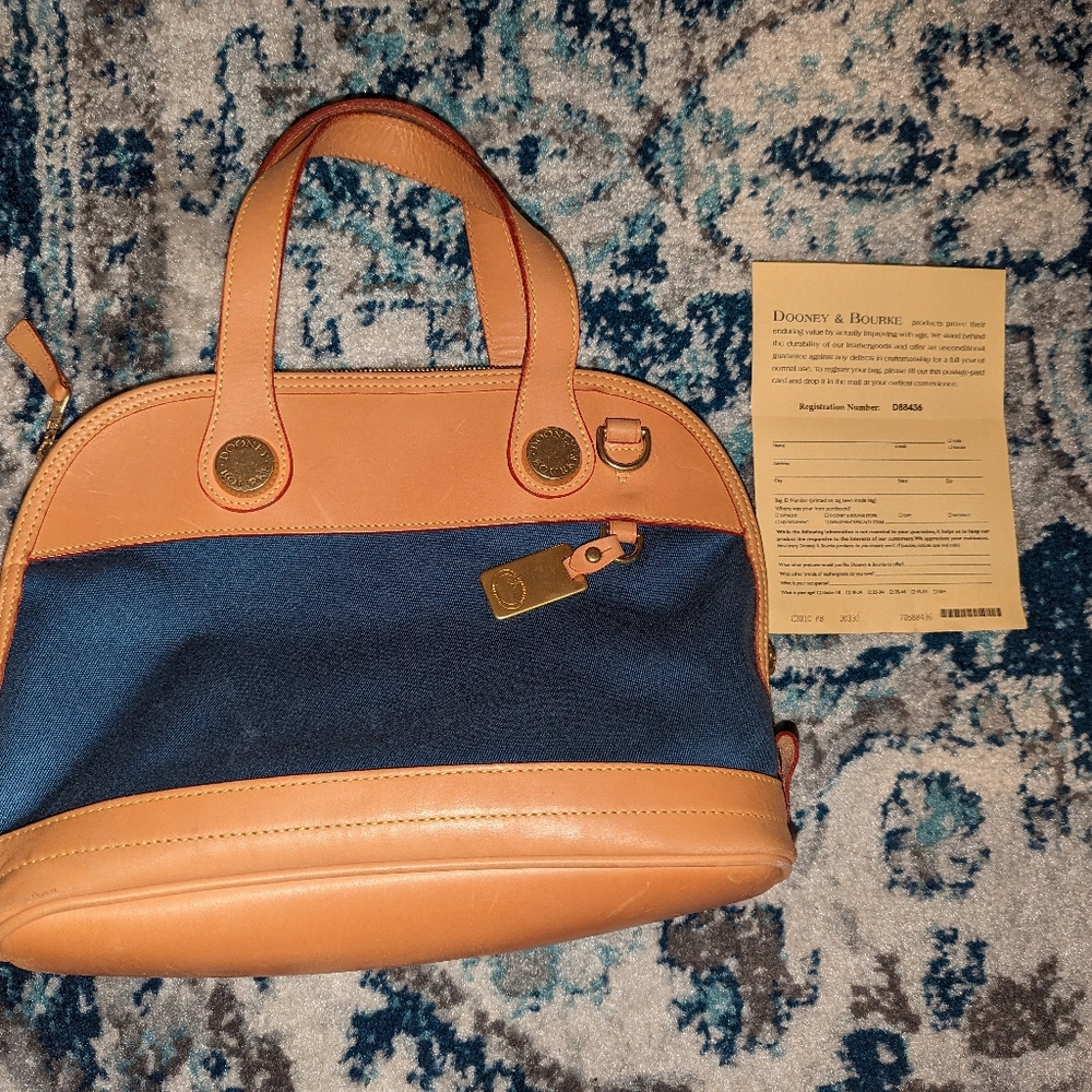 Vintage Dooney & Bourke Cabriolet 3-Way Shoulder Handbag